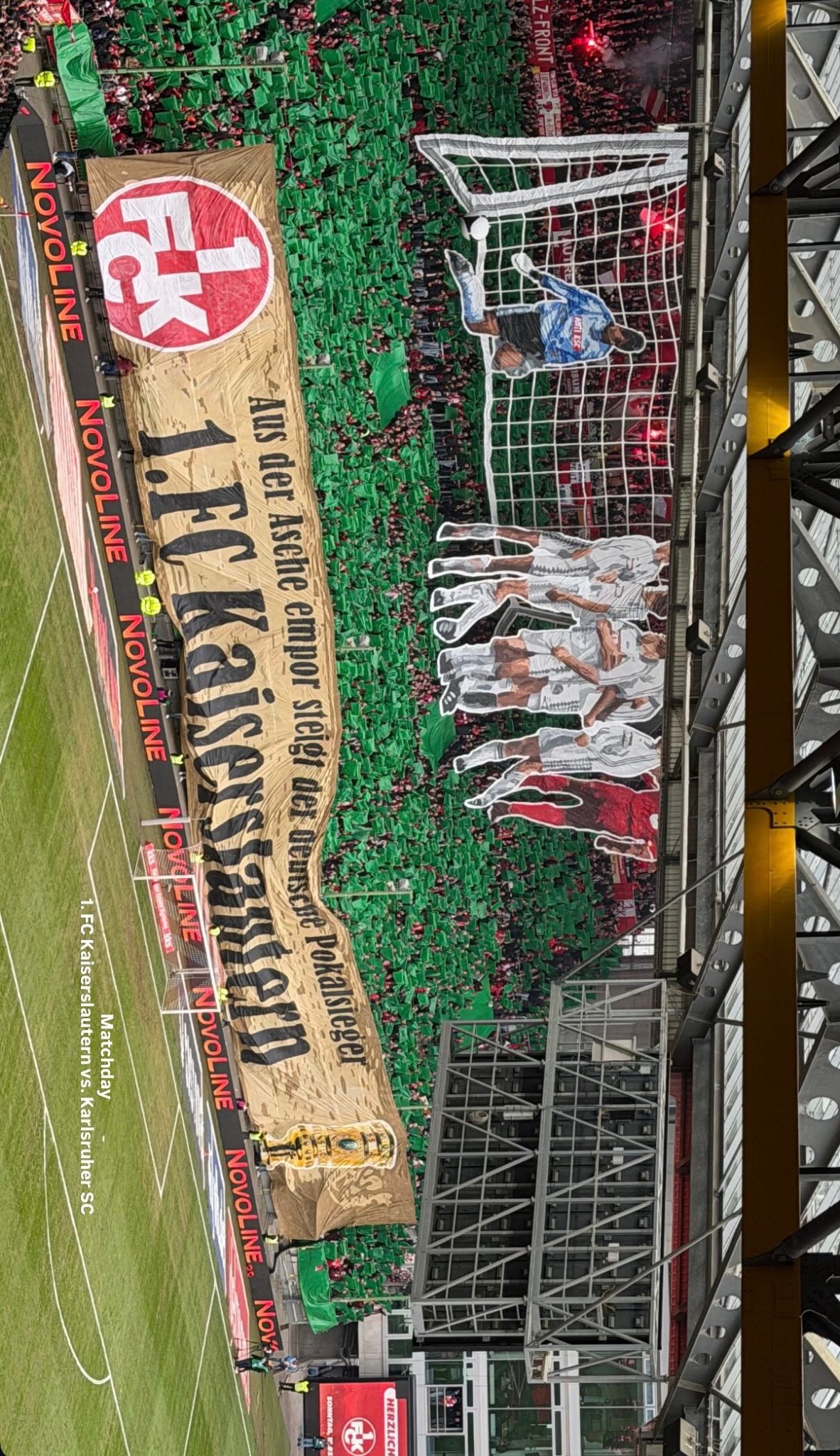 Choreo im Fußballstadion