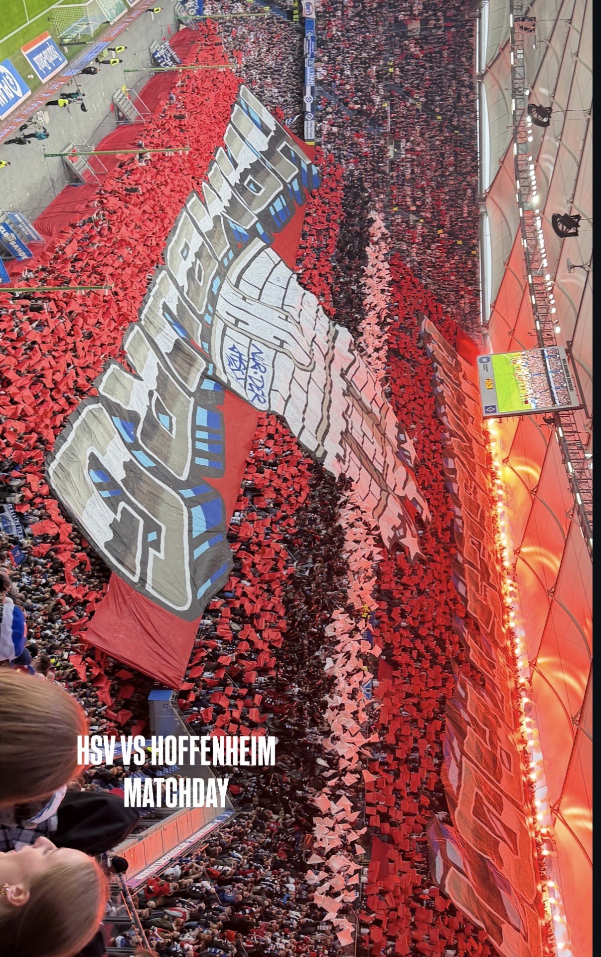 Fußballstadion und Fans